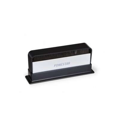 Fonestar MFP-32 cepillo de limpieza Negro, Blanco Fibra de carbono, Terciopelo