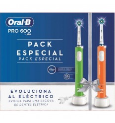 Cepillo Dental Braun PRO600 Duo Verde + Naranja