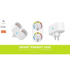 Enchufe Inteligente Ksix Energy Duo BXWSP211 Blanco 1GB