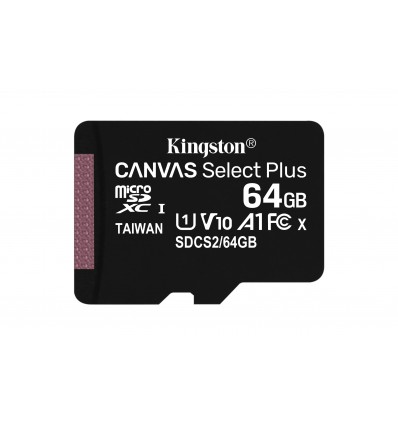 Kingston Technology Canvas Select Plus memoria flash 64 GB MicroSDXC UHS-I Clase 10