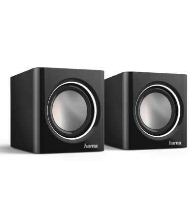 Altavoz HAMA PC Jack Sonic Mobil 185 173132 Negro/Plata