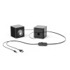Altavoz HAMA PC Jack Sonic Mobil 185 173132 Negro/Plata