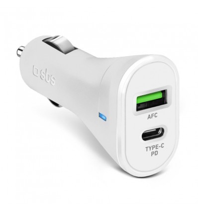 Carg. Coche SBS USB 2.1 Y TIPO C TECRPD20W