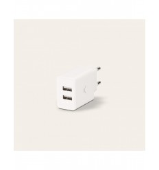 Cargador Red USB KSIX BXCDU2U Blanco