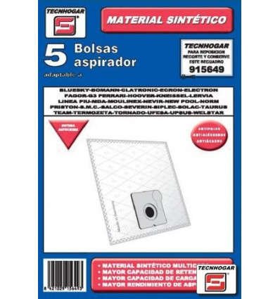 Bolsas Aspirador Tecnhogar 915649