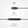 Auriculares SBS TEEARTYCAPK USB-C Negro