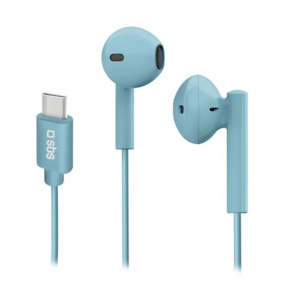 Auriculares USB-C SBS TEEARTYCMIX65A Azul