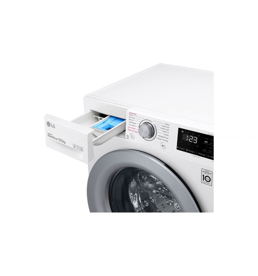 Espantar patrocinado apenas LG F4WV301S4WA lavadora Carga frontal 10,5 kg 1400 RPM A Blanco
