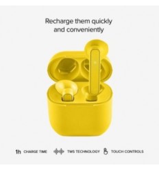 Auriculares tws bt sbs MHTWSNUBOXBTY amarillo
