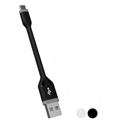 Cable Ksix USB A Tipo C Mini 10CM BXCUC05N Negro