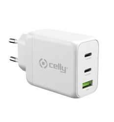 Celly TC3GAN65WWH cargador de dispositivo móvil Blanco Interior