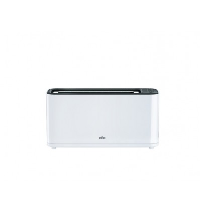 Braun HT3100WH tostadora 1 rebanada(s) 1000 W Negro, Blanco