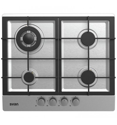 PLACA GAS SVAN SGW4600X 4F INOX