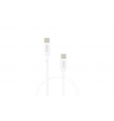 Cable Nubbeh 1M 3A Tipo C+C  NBTCABLCCW1 Blanco