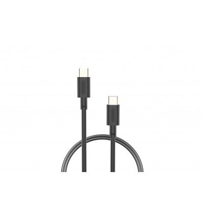 CABLE NUBBEH 1M 3A TIPO C+C NBTCABLCCB1 NEGRO