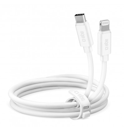 SBS TECABLPOLOTCLIGW cable de conector Lightning 1,5 m Blanco