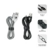 Pack 2 Cables Subblim Tipo C-USB A Neg/Plata