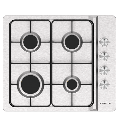 Placa Gas INFINITON GAS4BNAI 4F INOX