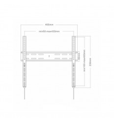 Soporte TV pared DCU 70100030 32-55 fijo