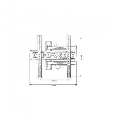 SOPORTE TV PARED DCU 70100040 32-55 FULL MOTION