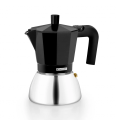CAFETERA 9 TAZAS MONIX INOX M863009 INDU NEGRA